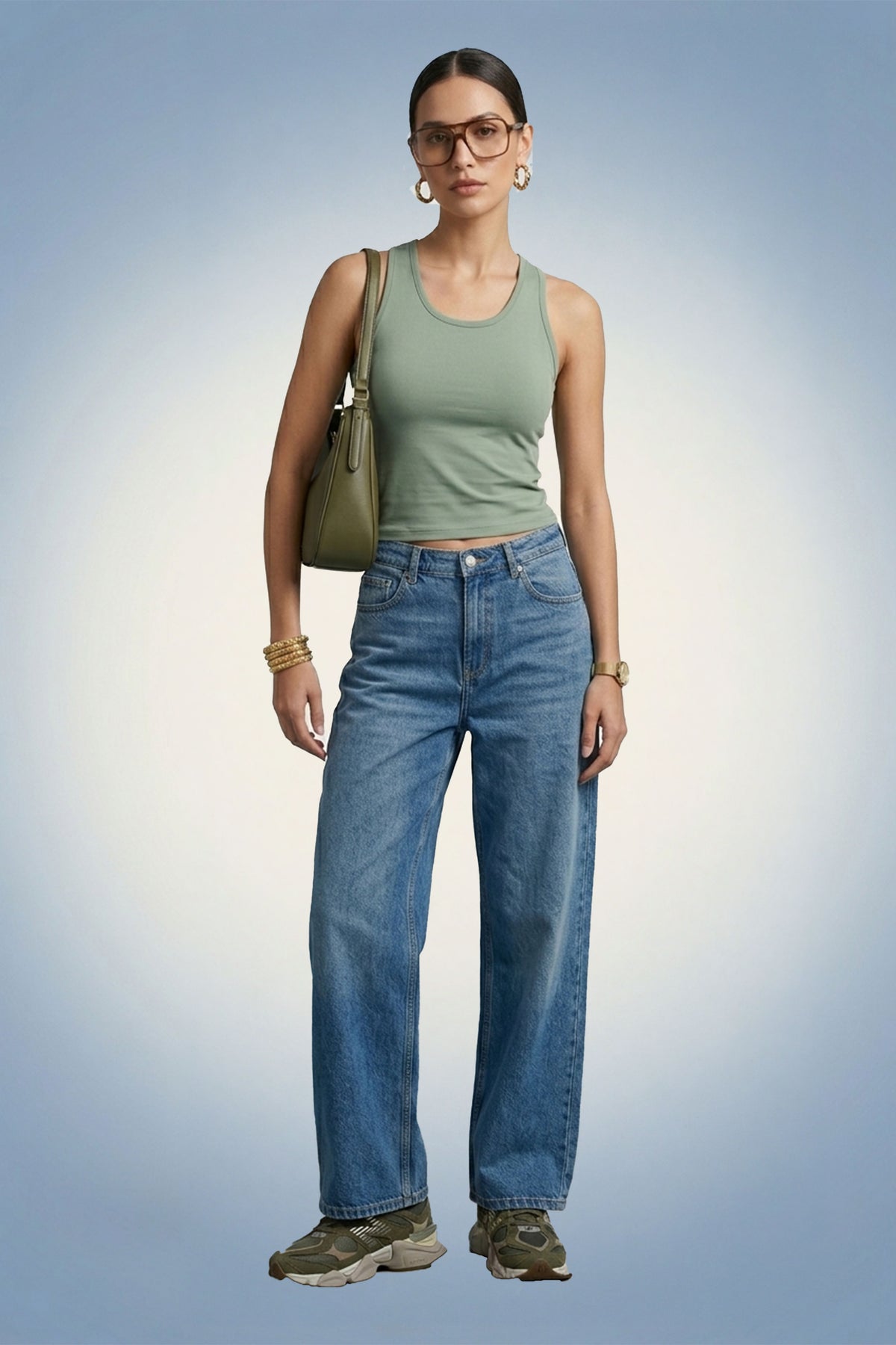 Built in Bra Racerback Cut Tank Top